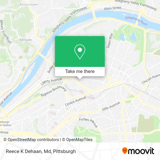Reece K Dehaan, Md map