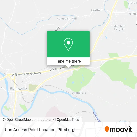 Ups Access Point Location map