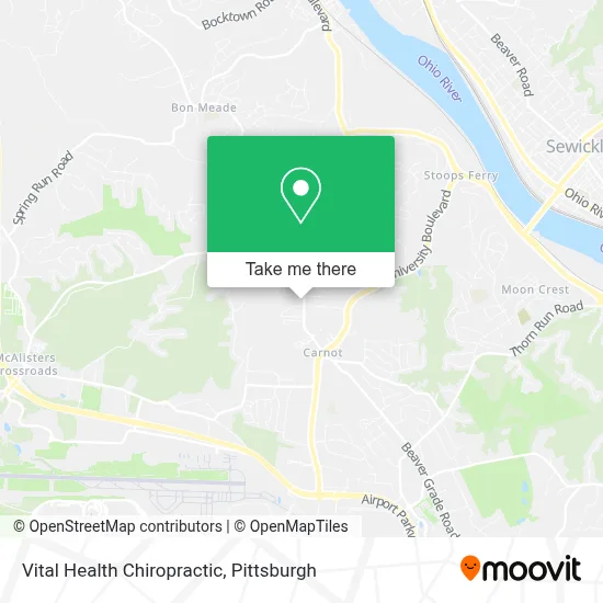 Vital Health Chiropractic map