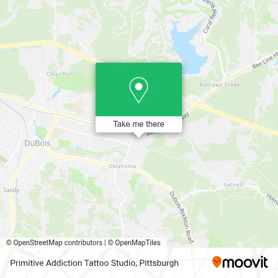 Primitive Addiction Tattoo Studio map