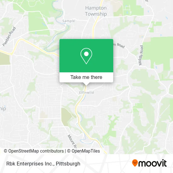 Rbk Enterprises Inc. map