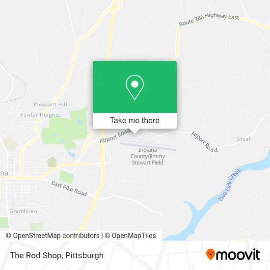 The Rod Shop map