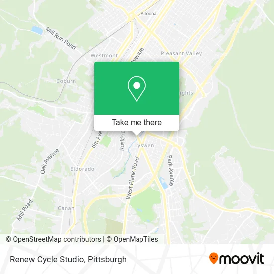 Renew Cycle Studio map
