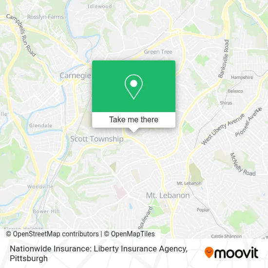 Nationwide Insurance: Liberty Insurance Agency map