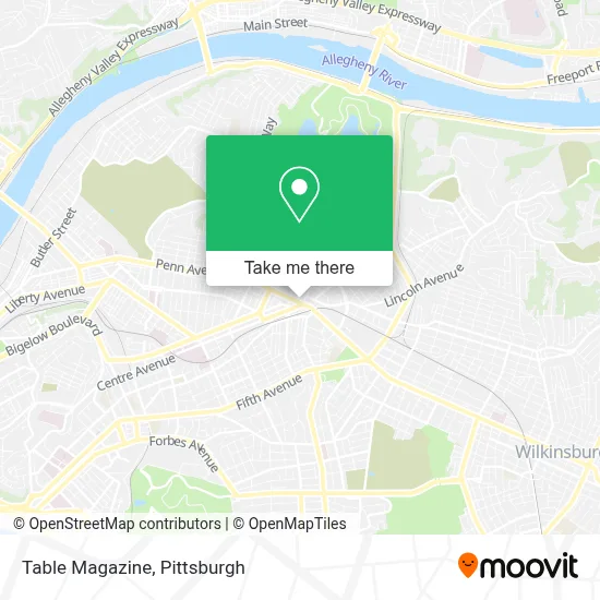 Table Magazine map