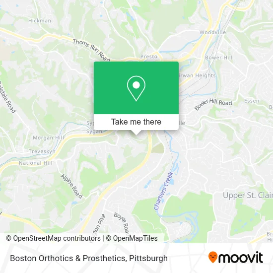 Boston Orthotics & Prosthetics map