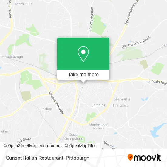 Sunset Italian Restaurant map