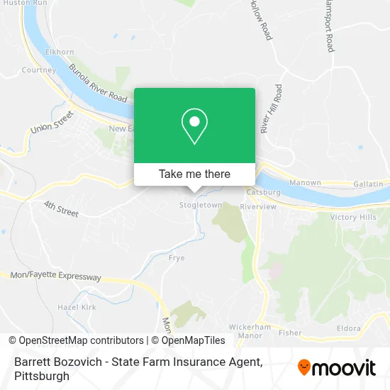 Barrett Bozovich - State Farm Insurance Agent map