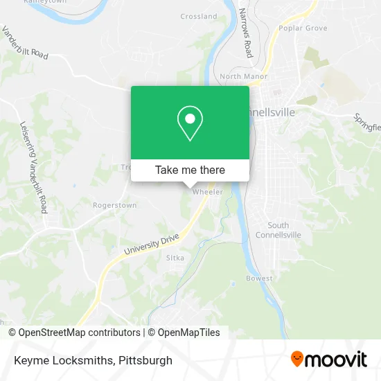 Keyme Locksmiths map
