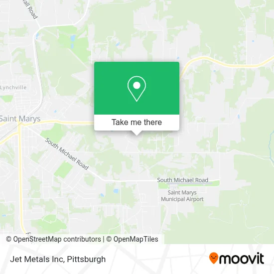 Jet Metals Inc map