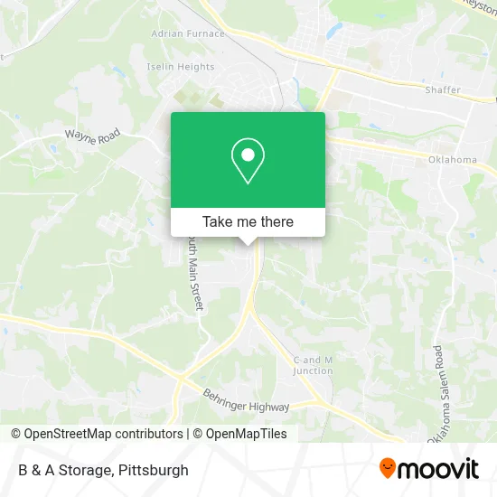 B & A Storage map