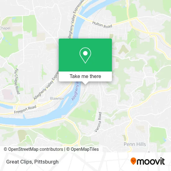Great Clips map