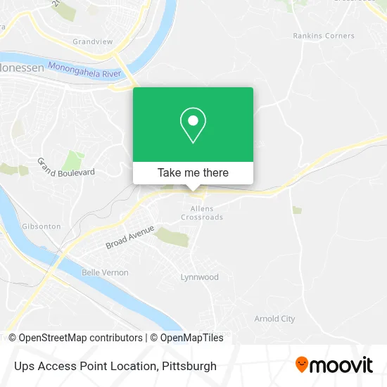 Ups Access Point Location map