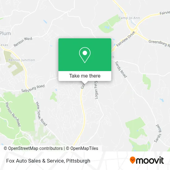 Fox Auto Sales & Service map