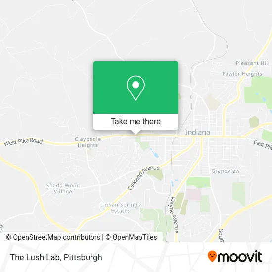 The Lush Lab map