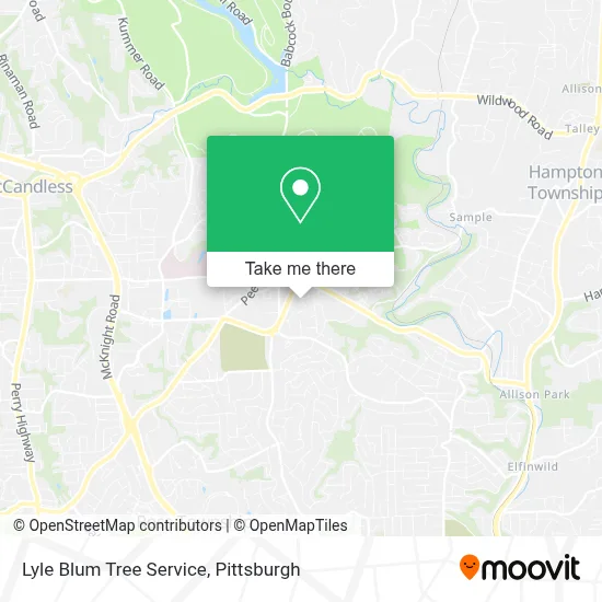 Lyle Blum Tree Service map