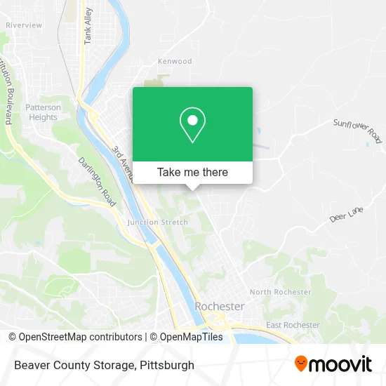 Beaver County Storage map