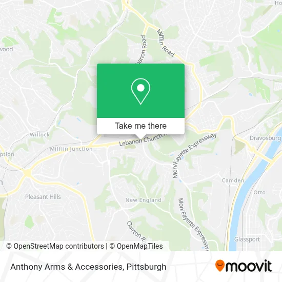 Anthony Arms & Accessories map
