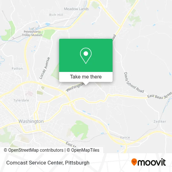 Comcast Service Center map