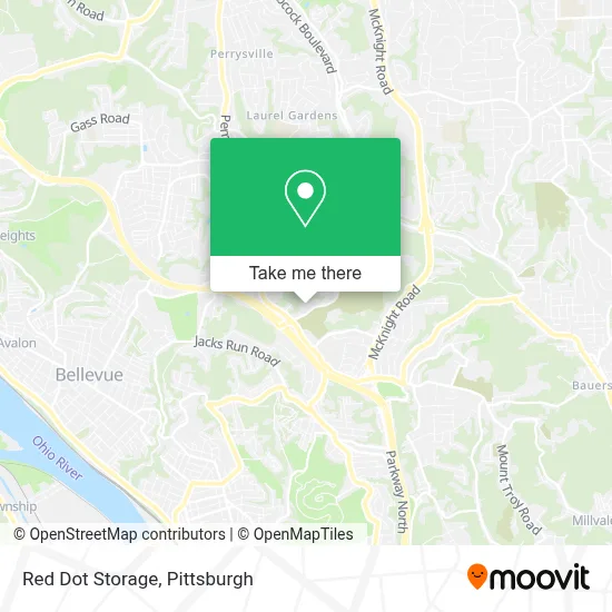 Red Dot Storage map