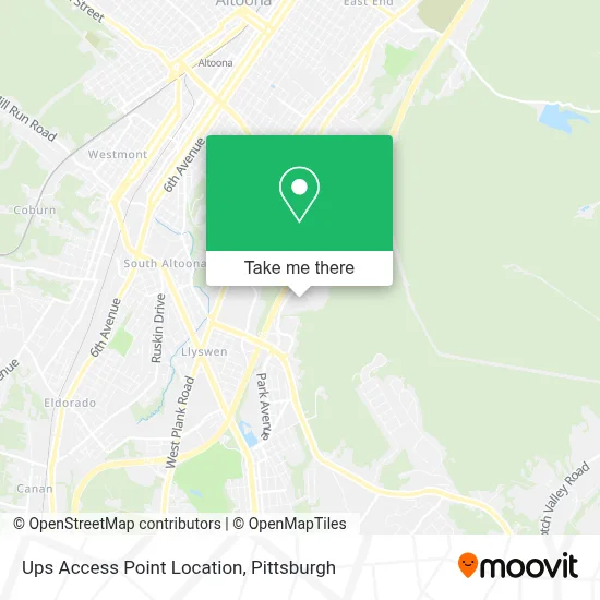 Ups Access Point Location map