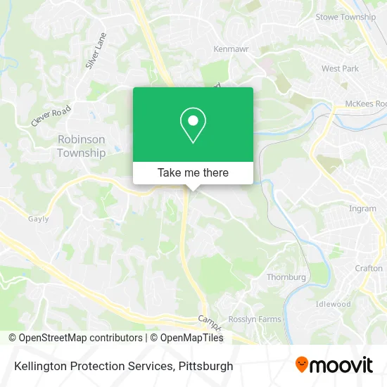 Kellington Protection Services map
