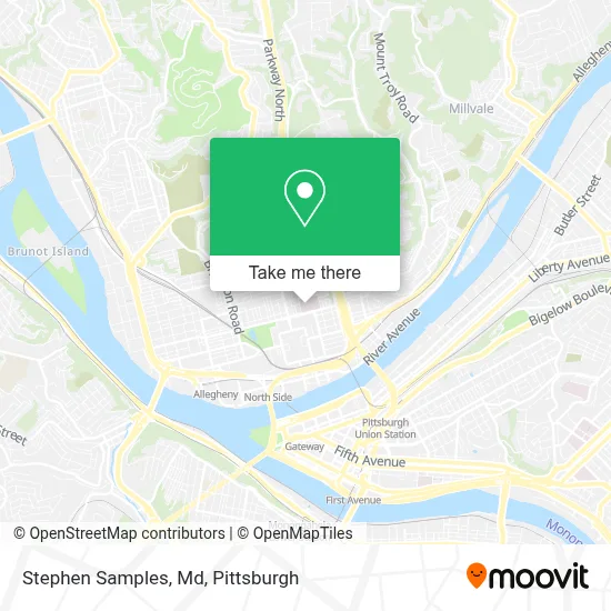 Stephen Samples, Md map