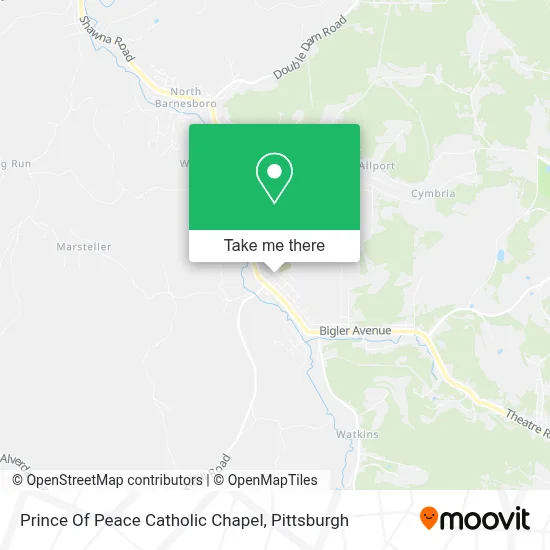 Prince Of Peace Catholic Chapel map