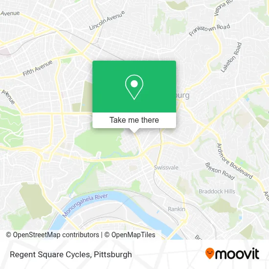 Regent Square Cycles map