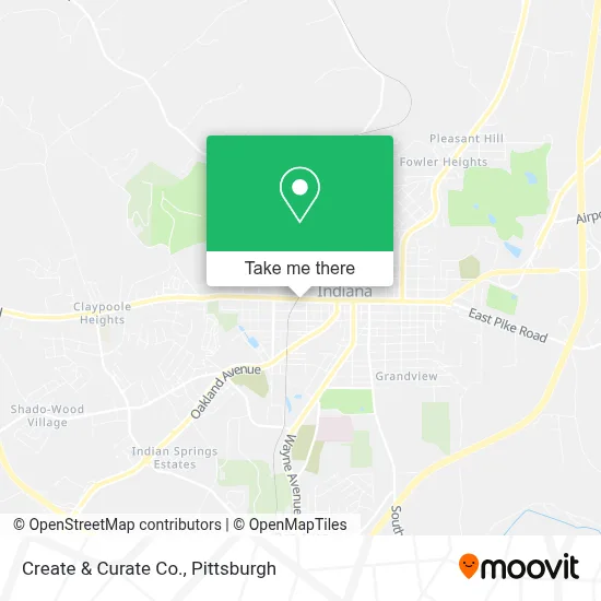 Create & Curate Co. map