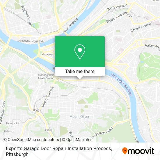 Experts Garage Door Repair Installation Process map