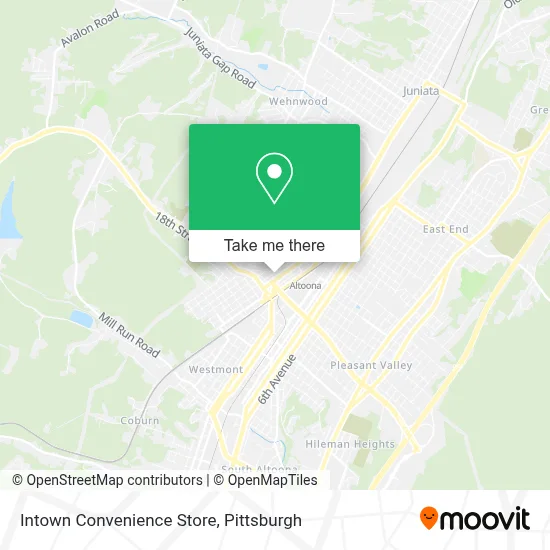 Intown Convenience Store map