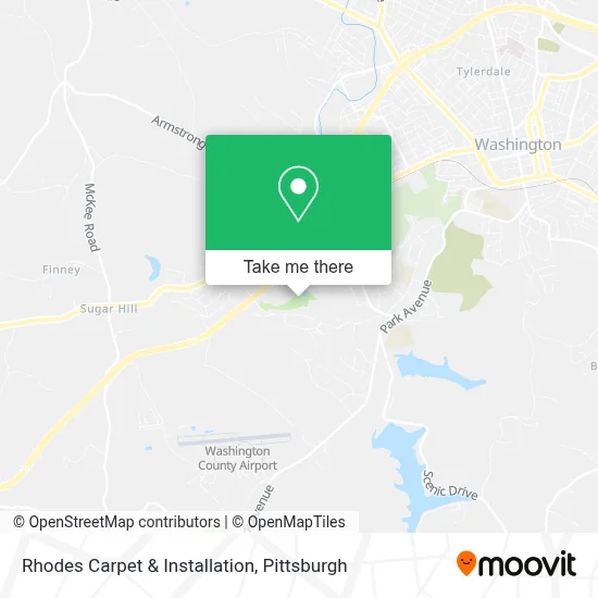 Rhodes Carpet & Installation map