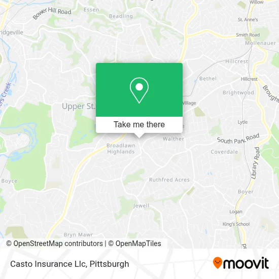Casto Insurance Llc map