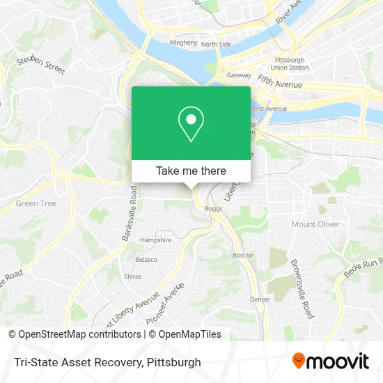 Tri-State Asset Recovery map