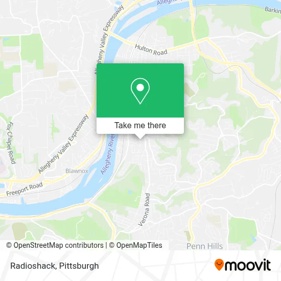 Radioshack map