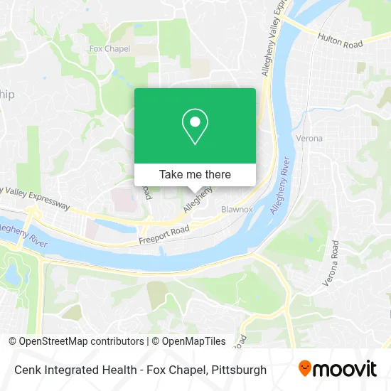 Cenk Integrated Health - Fox Chapel map