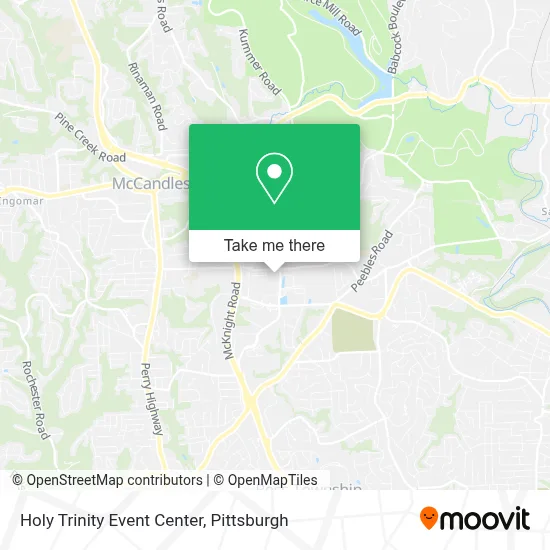 Holy Trinity Event Center map