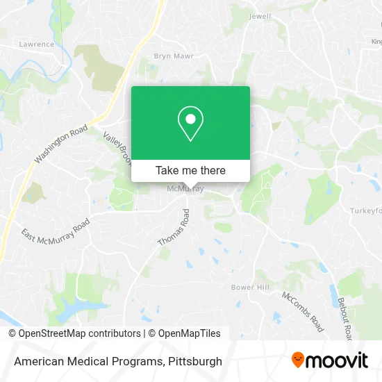 American Medical Programs map