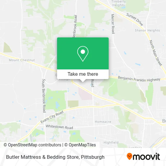 Butler Mattress & Bedding Store map