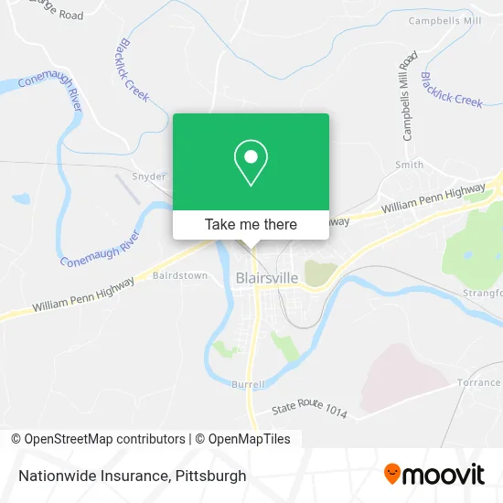 Nationwide Insurance map