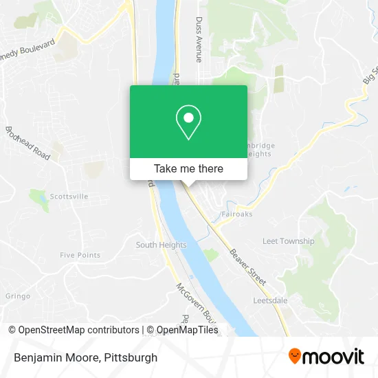 Benjamin Moore map
