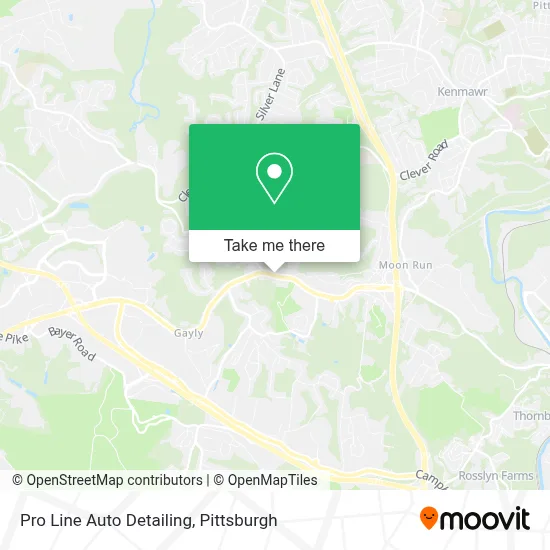 Pro Line Auto Detailing map