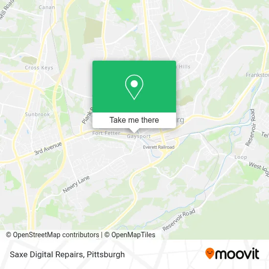 Saxe Digital Repairs map