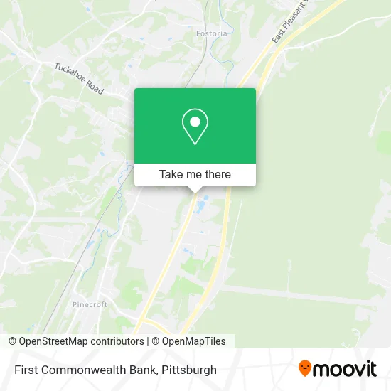First Commonwealth Bank map