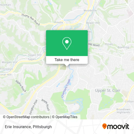 Erie Insurance map