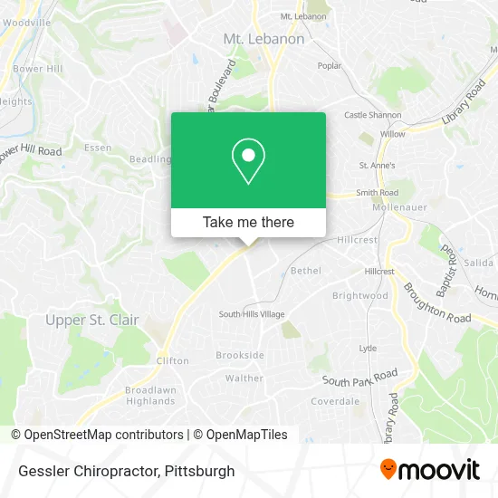 Gessler Chiropractor map