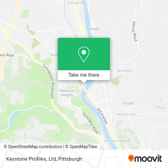 Keystone Profiles, Ltd map