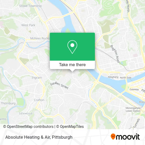 Absolute Heating & Air map