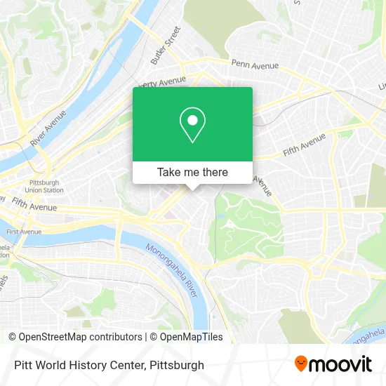 Pitt World History Center map